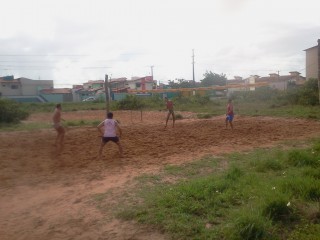 A partida entre as duplas Célio (bombado)/Edmilson - Cilinho/Patu no aniver de Bombado